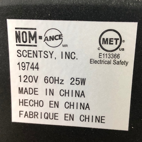 Scentsy, Classic Curve, SATIN BLACK, Full Size, Warmer, RETIRED - Picture 12 of 14